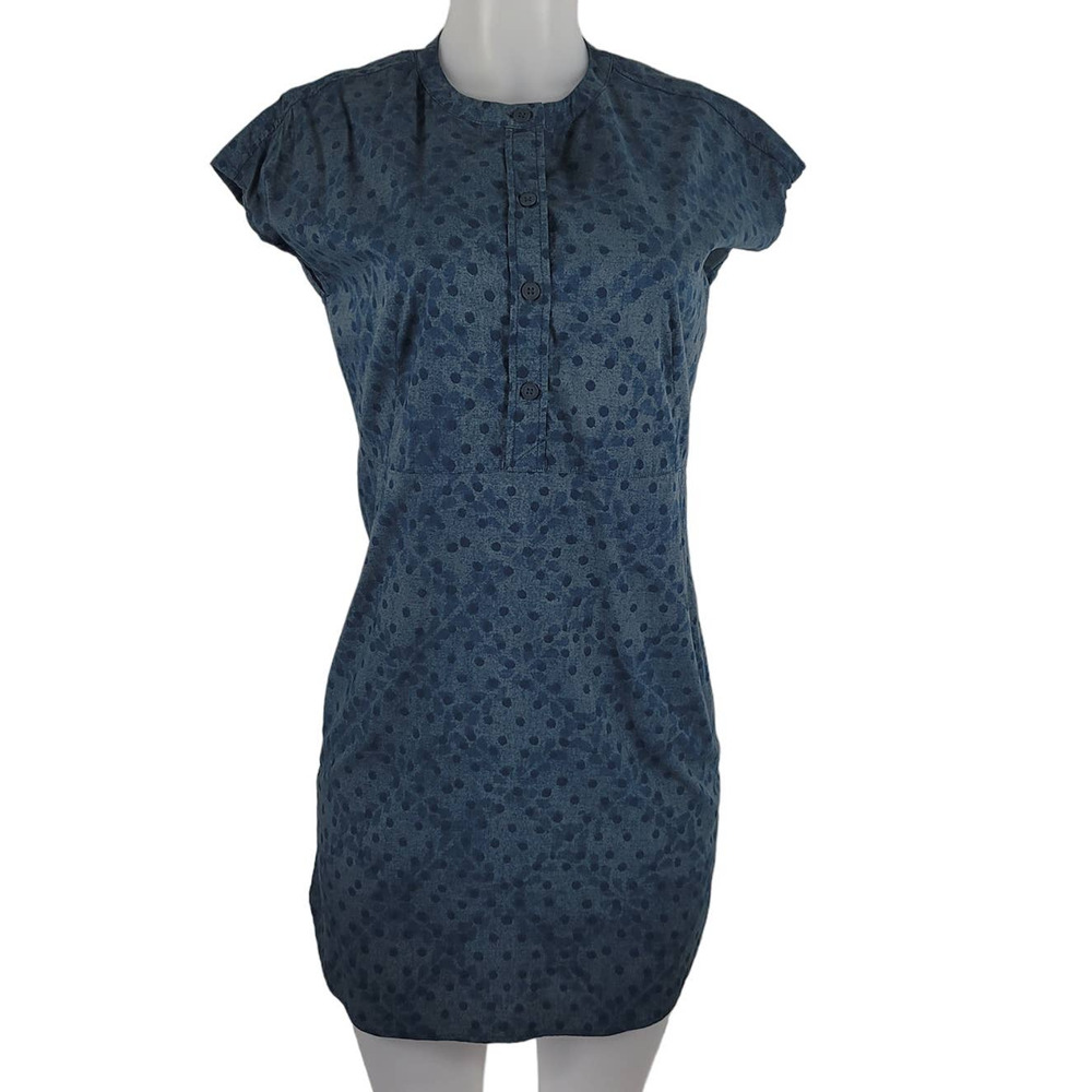 Burton Blue Polka Dot Slip 2 Front Pockets Women Casual Athletic Dress XS